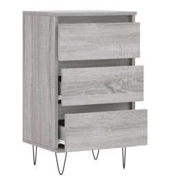 Buffet sonoma gris 40x35x70 cm bois d'ingénierie