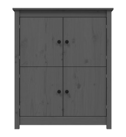 Buffet Gris 83x41,5x100 cm Bois massif de pin