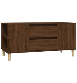 Meuble TV Chêne marron 102x44,5x50 cm Bois d'ingénierie