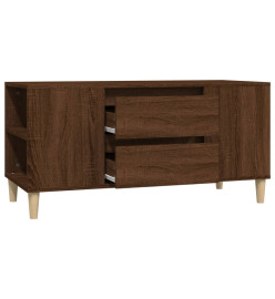 Meuble TV Chêne marron 102x44,5x50 cm Bois d'ingénierie