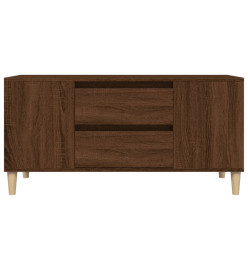 Meuble TV Chêne marron 102x44,5x50 cm Bois d'ingénierie