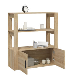 Buffet Chêne sonoma 80x30x90 cm Bois d'ingénierie