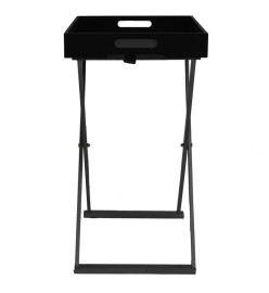 Table pliable Noir 48x34x61 cm MDF