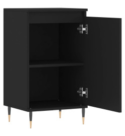 Buffets 2 pcs noir 40x35x70 cm bois d’ingénierie