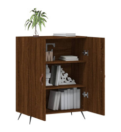 Buffet chêne marron 69,5x34x90 cm bois d'ingénierie