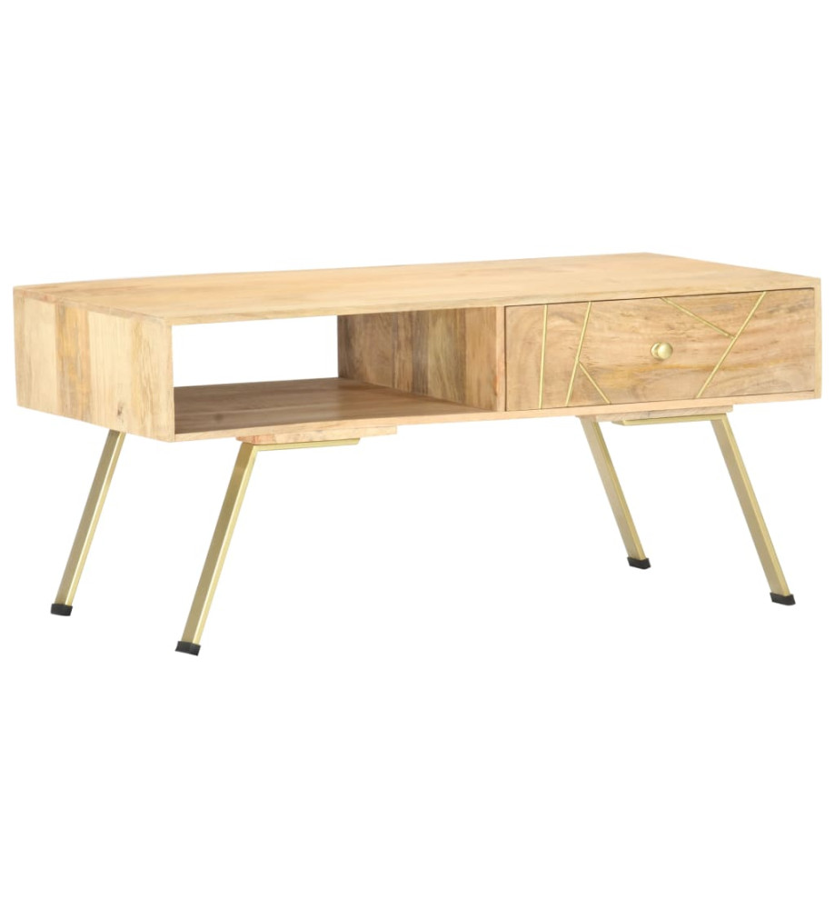 Table basse 95x50x42 cm bois de manguier massif