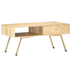 Table basse 95x50x42 cm bois de manguier massif