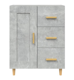 Buffet Gris béton 69,5x34x90 cm Bois d'ingénierie