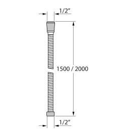 Tiger Flexible de douche Excellencehose 150 cm Inox brossé