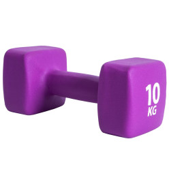 Pure2Improve Haltère 10 kg Néoprène Violet