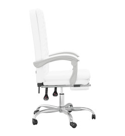 Fauteuil inclinable de bureau Blanc Similicuir