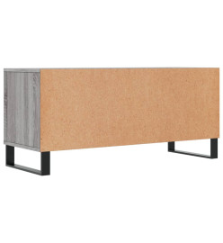 Meuble TV sonoma gris 100x34,5x44,5 cm bois d'ingénierie