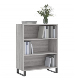 Armoire à étagères sonoma gris 69,5x32,5x90cm bois d'ingénierie