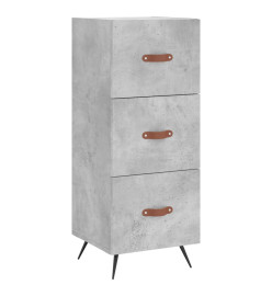 Buffet Gris béton 34,5x34x90 cm Bois d'ingénierie