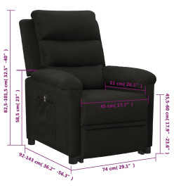 Fauteuil Noir Tissu