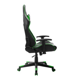 Chaise de jeu Noir et vert Cuir artificiel