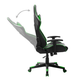 Chaise de jeu Noir et vert Cuir artificiel