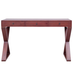 Bureau d'ordinateur Marron 115x47x77 cm Bois d'acajou massif