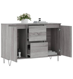 Buffet sonoma gris 104x35x70 cm bois d'ingénierie