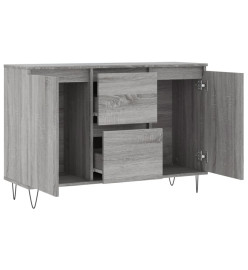 Buffet sonoma gris 104x35x70 cm bois d'ingénierie