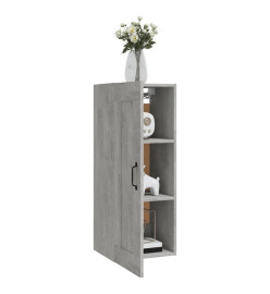 Armoire suspendue Gris béton 35x34x90 cm Bois d'ingénierie