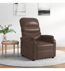 Fauteuil inclinable Marron Similicuir