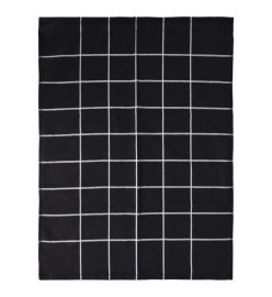 Ensemble de serviettes 12 pcs noir coton