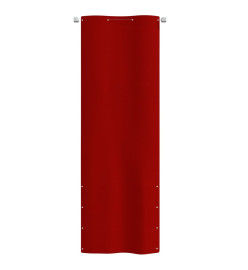 Écran de balcon Rouge 80x240 cm Tissu Oxford