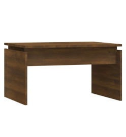 Table basse Chêne marron 68x50x38 cm Bois d'ingénierie