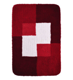 RIDDER Tapis de salle de bains Coins 60 x 90 cm Rouge 7103306