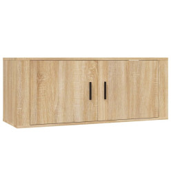 Ensemble de meubles TV 2 pcs chêne sonoma bois d'ingénierie