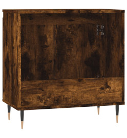 Armoire de bain chêne fumé 58x33x60 cm bois d'ingénierie