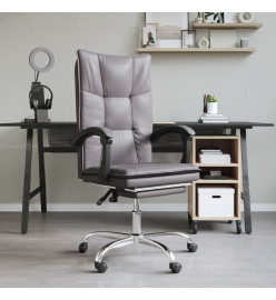 Fauteuil inclinable de bureau Gris Similicuir