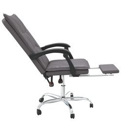 Fauteuil inclinable de bureau Gris Similicuir