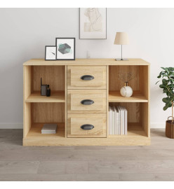 Buffet chêne sonoma 104,5x35,5x67,5 cm bois d'ingénierie