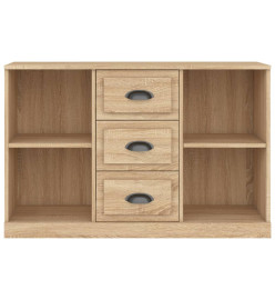 Buffet chêne sonoma 104,5x35,5x67,5 cm bois d'ingénierie