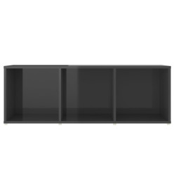 Meubles TV 2 pcs Gris brillant 107x35x37 cm Aggloméré