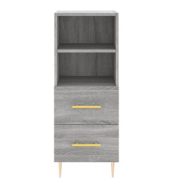 Buffet haut Sonoma gris 34,5x34x180 cm Bois d'ingénierie