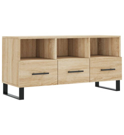 Meuble TV chêne sonoma 102x36x50 cm bois d'ingénierie