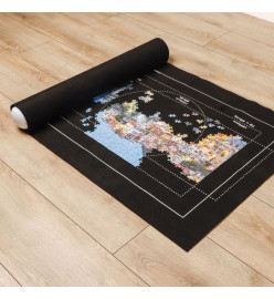 HI Tapis de puzzle 120x80 cm feutre noir
