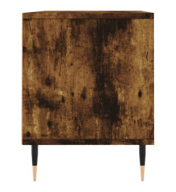 Meuble TV chêne fumé 100x34,5x44,5 cm bois d'ingénierie