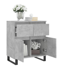 Buffet Gris béton 60x35x70 cm Bois d'ingénierie