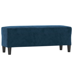 Banc Bleu 100x35x41 cm Velours