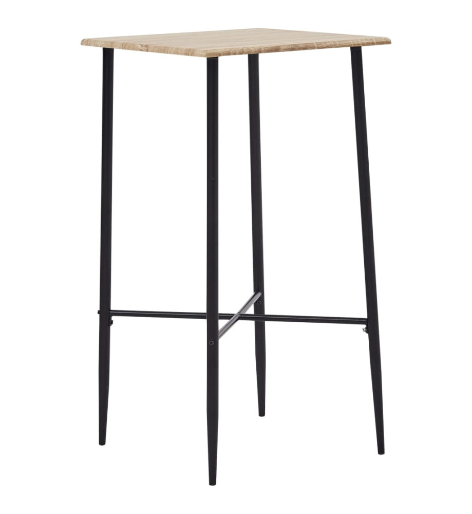 Table de bar Chêne 60 x 60 x 111 cm MDF