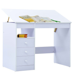 Bureau pour enfants Inclinable Blanc