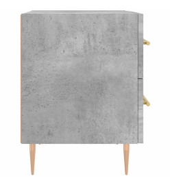 Table de chevet gris béton 40x35x47,5 cm bois d’ingénierie