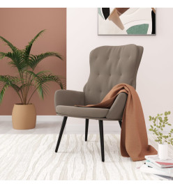 Chaise de relaxation Gris clair Velours