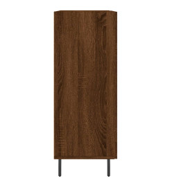 Buffet chêne marron 69,5x34x90 cm bois d'ingénierie