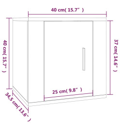 Ensemble de meubles TV 5 pcs Chêne fumé Bois d'ingénierie