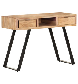 Bureau 107x45x79 cm Bois d'acacia solide avec bord naturel